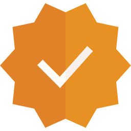 Gold verified badge